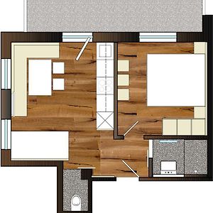 Appartement met een Slaapkamer